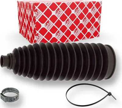 Produktbild von FEBI BILSTEIN 102112 Faltenbalgsatz Lenkung Vorderachse links, Vorderachse