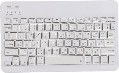 Image de Clavier sans fil Bluetooth 3.0 de 10 pouces, blanc