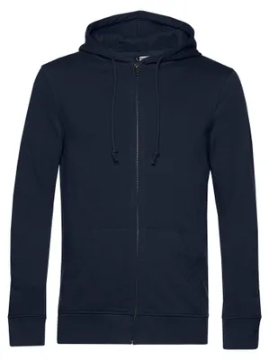 Produktbild von B&C - "Inspire" Hoodie mit durchgehendem Reißverschluss Baumwolle aus biologischem Anbau für Herren/Damen Uni FK2961 (XXL) (Marineblau)