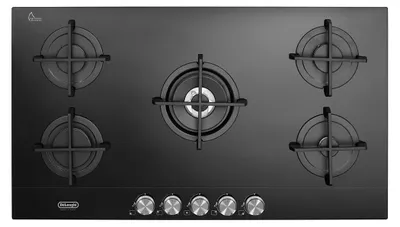 Obrázek produktu pro De'Longhi NSL 590 NC Black Vestavná varná deska 90 cm plynová 5 hořáků