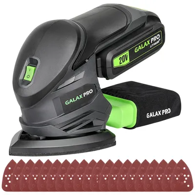 Produktbild von GALAX PRO Akku-Delta-Schleifer, 20V,12000 U/min, 20 Schleifpapieren für Holzarbeiten