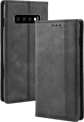 Produktbild von Mobigear Sensation  Samsung Galaxy S10 Hülle Klapphülle Geldbörse - Schwarz