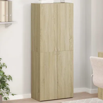 Produktbild von Design Aktenschrank Sonoma-Eiche 60x32x153 cm Holzwerkstoff, Aktenschränke 2024 Neu