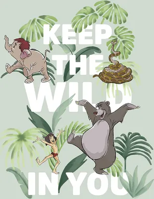 Produktbild von Disney Poster Dschungelbuch Grün - 611653 - 30 x 40 cm