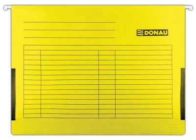 Produktbild von DONAU Hängetasche mit Leinenfröschen / 5er Packung/aus Recycling-Karton für DIN