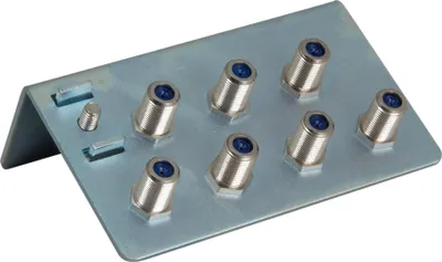 Produktbild von TRIAX Erdungswinkel, 7-polig, F-Buchsen, beidseitig belegbar, 1 Stk.