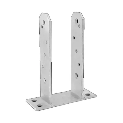 Produktbild von GRUNDLINE - Stützenfuß Pfostenträger Pfostenanker – PST typ TT, 81x200x50x5,0 mm