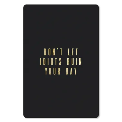 Produktbild von MuchoWow® Mauspad Mousepad Zitat - Tag - Gold - Schwarz 40x60 cm - Mousepads - Maus Mat - Pad - Mausunterlage - Schreibtisch Accesoire