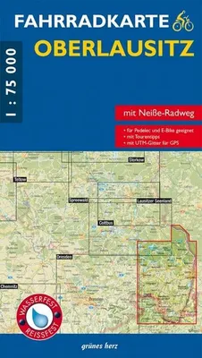 Zdjęcie produktu dla Mapa tras rowerowych Górnej Łużycy