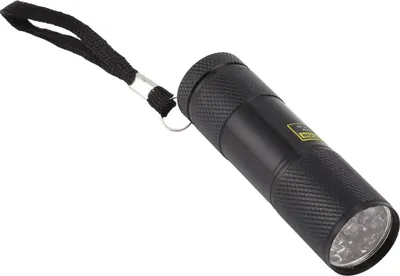 Produktbild von Kleine UV-Taschenlampe mit 9 LEDs (395 nm) – Violett, Mini-Urindetektor für Haustiere und zum Aushärten von Harz