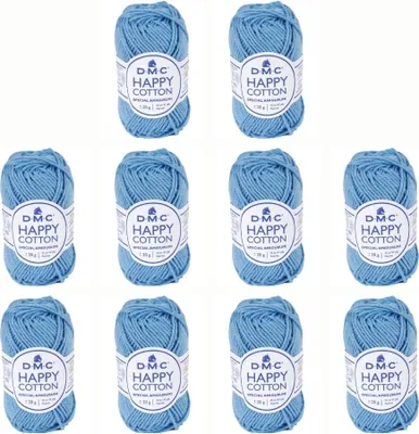 Image de 10 pelotes de DMC Happy Coton – fil doux 100 % coton, n° 392 (couleur 797)