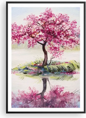 Produktbild von Gerahmtes Poster - Schwarzer Rahmen - Baum Abstraktion - 70x100 cm - Wand Bild - Wanddeko - Wandbilder - Kunstposter - Wandposter - Bilderrahmen - Bilder - Kunstdruck - Wandbild - P2BPA70x100-3805