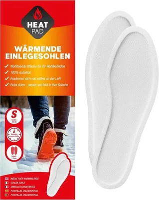 Image de Semelles chauffantes pour garder les pieds au chaud - 10 paires en tailles S, M et L (tailles 36 à 45)