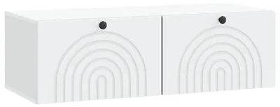 Obrázok produktu pre Nástenná TV skrinka Biela 99 x 41 x 30 cm Kompozitné drevo