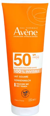 Produktbild von Avène Sonnenmilch LSF 50 100% invisible für empfindliche Haut, 250 ml Creme
