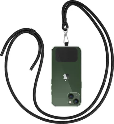 Image de Chaîne pour téléphone portable Universel pour tous les smartphones à accrocher autour du cou - Support de porte-clés réglable - Combinable avec chaque coque