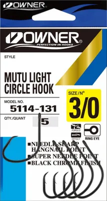 Produktbild von Owner Circle Hook 5114 - Kreishaken, Größe/Packungsinhalt:Gr. 3/0 - 5 Stück