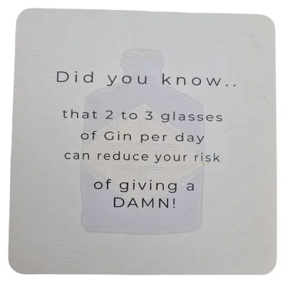 Gin-Untersetzer für 2-3 Gläser – lustiges Geschenk