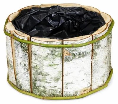Obrázok produktu pre Drevený kvetináč, priemer 30, výška 14 cm, ručne vyrobený