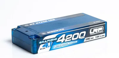 Productafbeelding van HV Ultra LCG Modified Shorty GRAPHENE-4.1 4200mAh harde behuizing accu - 7,6V LiPo - 120C/60C