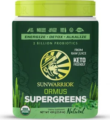 Produktbild von Sunwarrior Ormus Super Greens Organic (450g) Natural - Funktionelle Lebensmittel - Superfoods