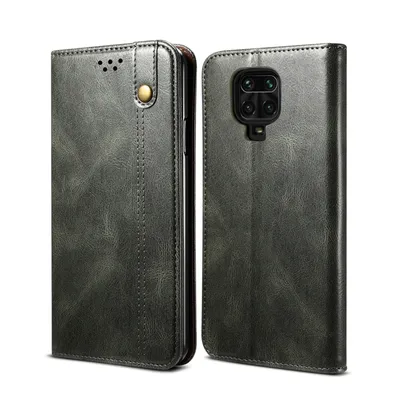 Immagine prodotto di Custodia per Xiaomi Redmi Note 9S/9 Pro/9 Pro Max, portafoglio in pelle flip case con funzione di stand verde