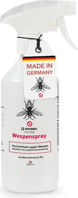 Produktbild von BIODELTA Wespenspray - Wespen effektiv bekämpfen - Anti-Wespen-Spray für schnellen Schutz - Wespenschutz für Garten, Terrasse & Grillen - fleckenfrei (500, ml)
