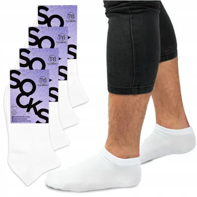 Produktbild von Tulmero Herren Kurze Baumwollsocken 4 Paar Größe 38-40