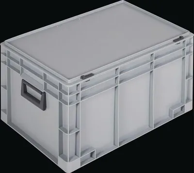 Immagine prodotto di Valigia in plastica L600xL400xH333 mm PP 2 maniglie Chiusura a scorrimento grigio 60 l