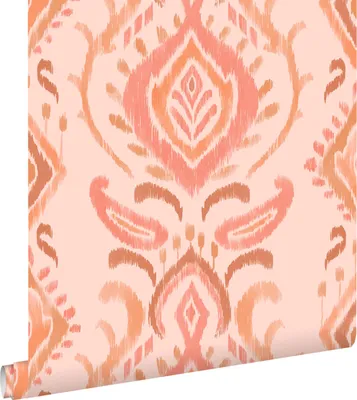 Immagine prodotto di ESTAhome carta da parati ornamento rosa e arancione 50 x 900 cm