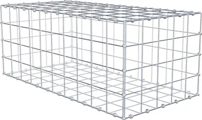 Produktbild von Gabione 100 cm x 40 cm x 50 cm (L x H x T), Maschenweite 10 x 10 cm, Spiralring