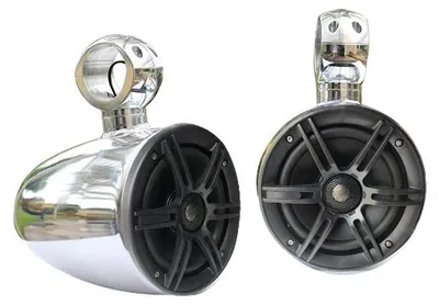 Immagine prodotto di Altoparlanti marini, struttura in alluminio, angolazione regolabile, diffusori lucidi, installazione semplice, finitura lucida