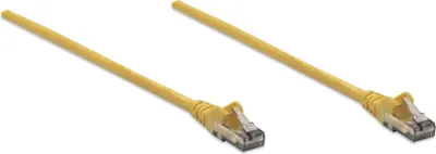 Produktbild von INTELLINET Patchkabel RJ45 U/UTP Cat6 10m   Hebelschutz gelb