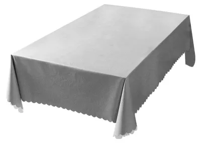 Immagine prodotto di Tovaglia rettangolare in PVC, grigia, impermeabile, 140 x 140 cm