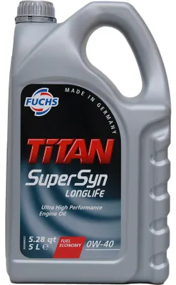 Produktbild von FUCHS TITAN Supersyn Longlife für 0W-40 5 Liter Motoröl Motorenöl 229.5 A40 502 00 505 00 WSS-M2C937-A Öl