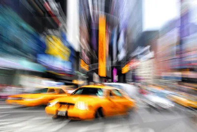 Produktbild von Wandbild 65x98cm Manhattan Taxi