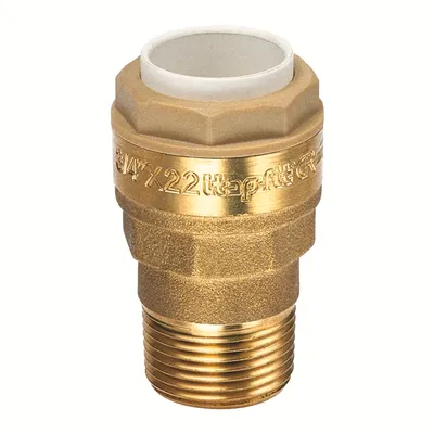 Produktbild von Sanitop Steck-Übergangsnippel Messing AG 15x1/2"