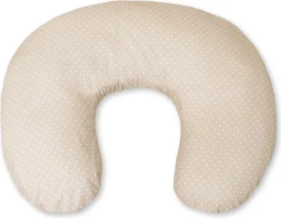 Immagine prodotto di Cuscino per l'allattamento rimovibile a forma di fagiolo - pois su beige