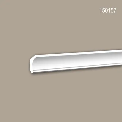 Produktbild von PROFHOME 150157 Eckleiste aus Polyurethan Deckenleiste Stuckleiste 2 m