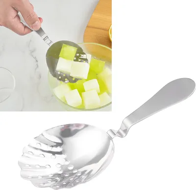 Obrázek produktu pro Nerezové barové sítko Ice Spoon Filtr Kuchyňské barové doplňky Příslušenství Silver