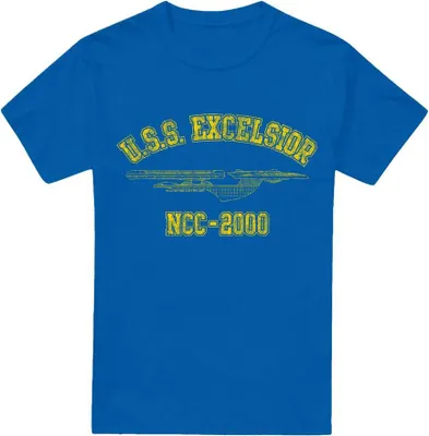 Imagen del producto de Camiseta para hombre de Star Trek, modelo "Excelsior Athletic" (TV5549), talla S, color azul real