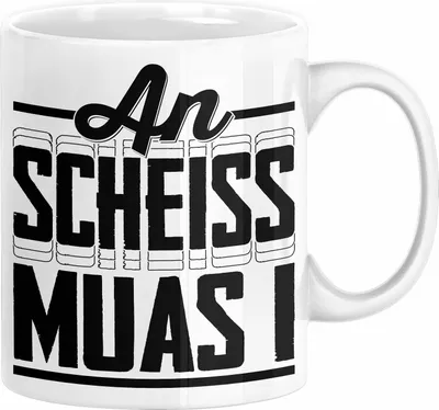 Produktbild von Bayern Tasse Geschenk Witz Bayer Boarisch Witz Spruch Kaffee-Tasse Geschenkidee (Weiß)