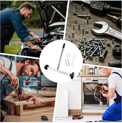 Produktbild von Magnetischer Kehrbesen aus Aluminiumlegierung mit 1172 g | Magnetischer Aufpickstab | Rollmagnet für Nägel und Schrauben