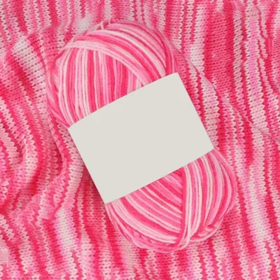 Produktbild von 5 x 50g Handstrickgarn Farbverlauf Acrylgarn zum Stricken Häkeln Rosa