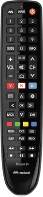 Zdjęcie produktu dla Meliconi 806081, TV, Naciśnij przyciski, Czarny