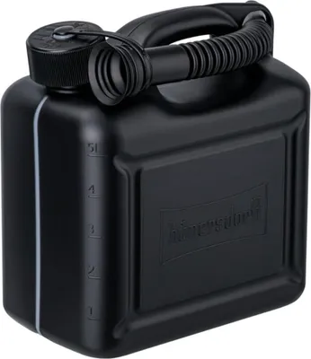 Produktbild von Kraftstoff-Kanister schwarz 5 l HD-PE mit UN-Zulassung, (LxBxH) 145x241x252mm