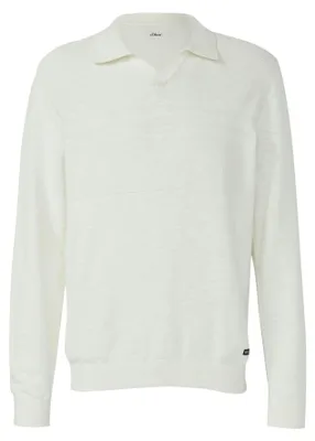 Produktbild von s.Oliver 2171740.0200.XXL, Polohemd, Männlich, Cremefarben, Multi-Muster, XXL, Leger