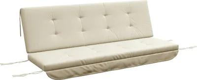 Produktbild von Auflagen-Set für Hollywoodschaukel 170 cm Stuhlkissen Schaukelauflage Sitzkissen Gartenschaukel Gartenpolster Rückenkissen Seitenkissen Beige