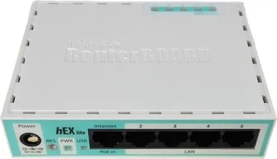 Produktbild von Mikrotik hEX lite, Ethernet-WAN, Weiß