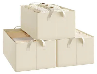 Obrázok produktu pre Sada 3 úložných boxov z polyesteru, určená do domácnosti